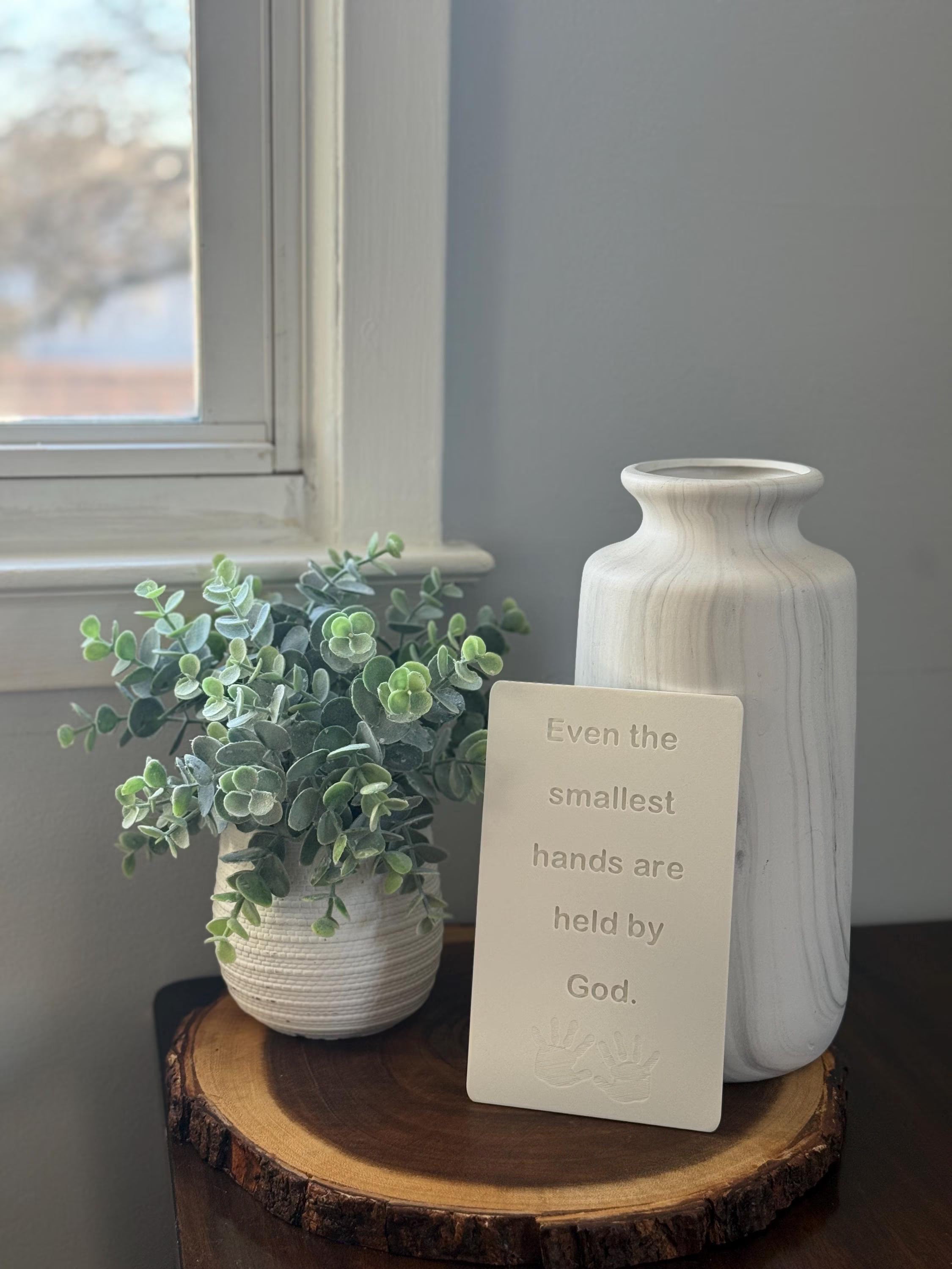 Christian Plaque Even the Smallest Hands, Bible Verse Decor, Scripture Sign, Kids Faith Gift, Religious Home Decor