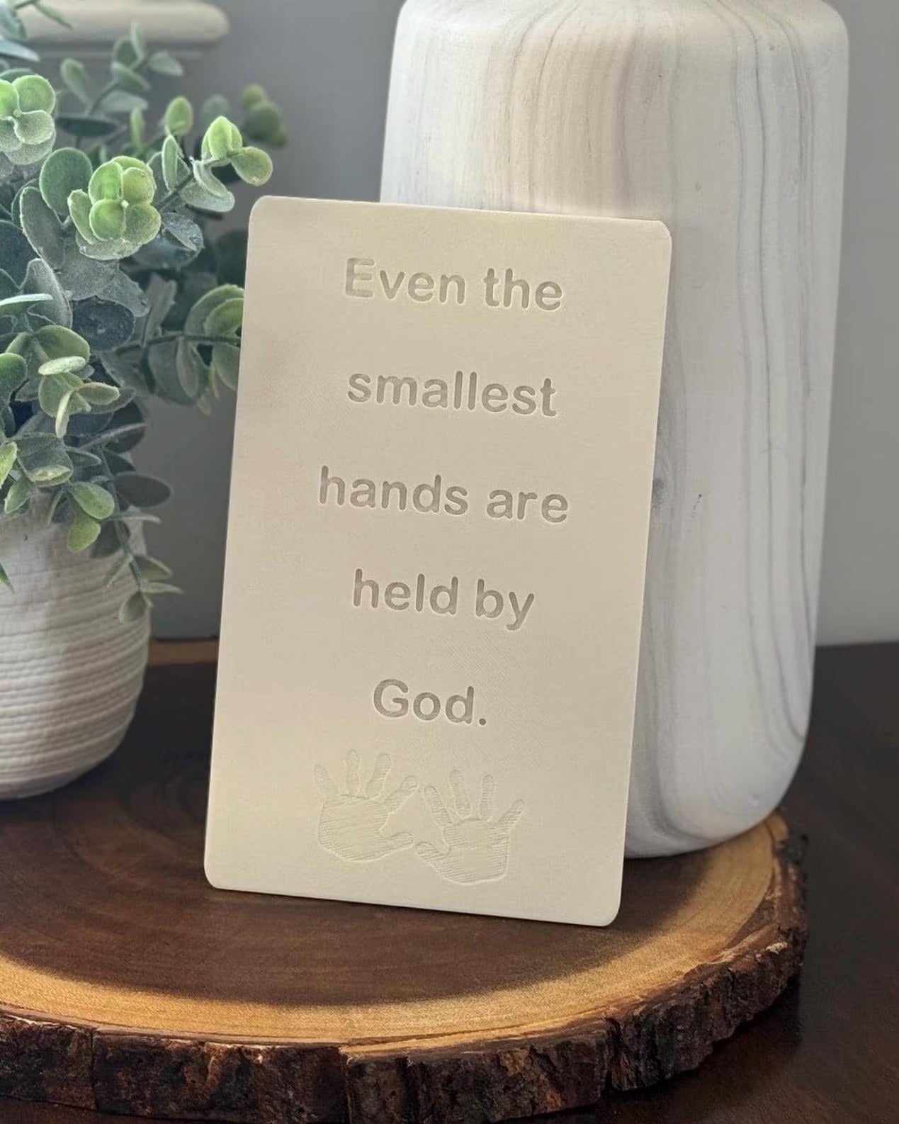 Christian Plaque Even the Smallest Hands, Bible Verse Decor, Scripture Sign, Kids Faith Gift, Religious Home Decor